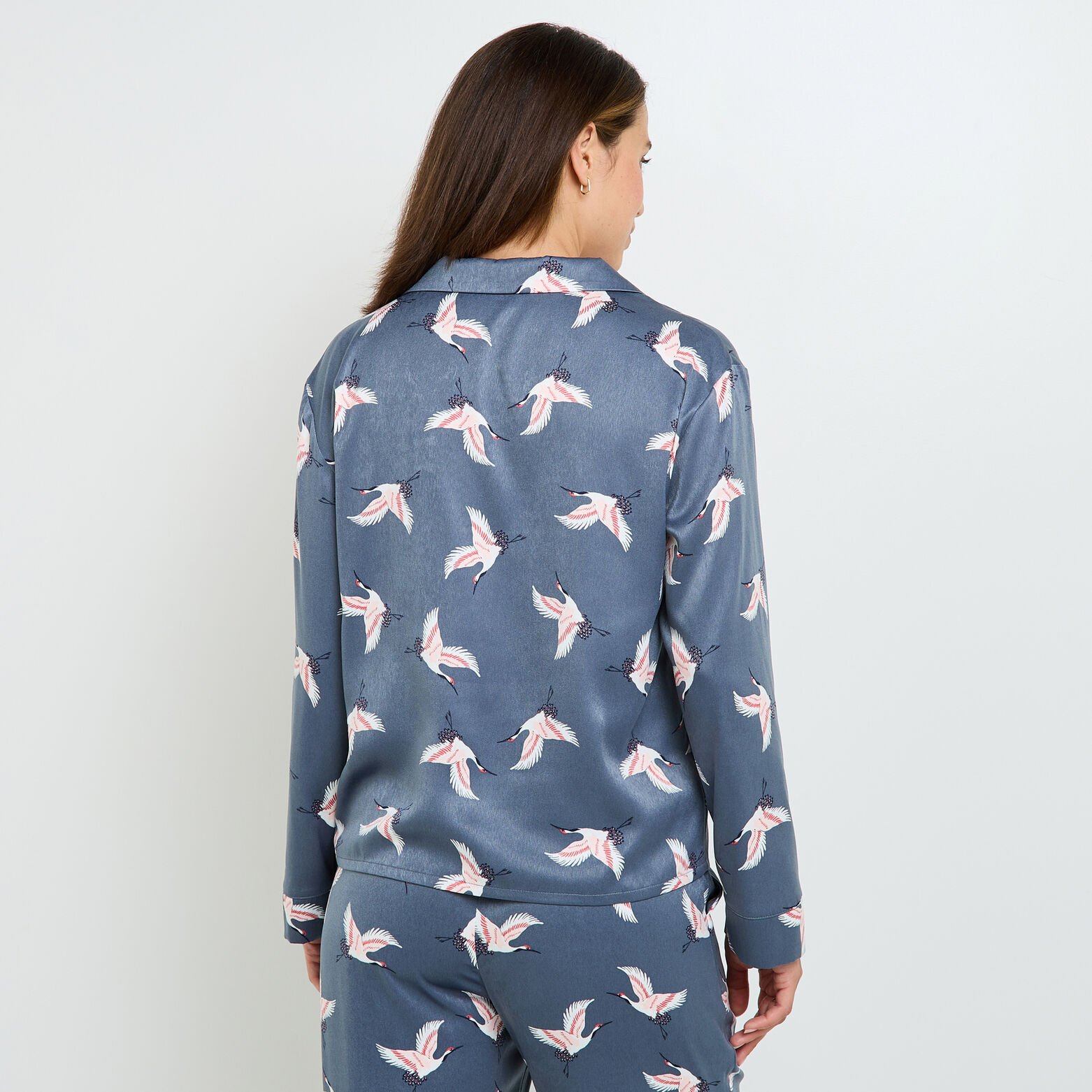 GRAMMY CHEMISE MANCHES LONGUES MULTICO GRIS