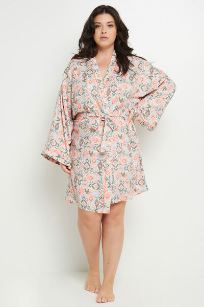 DANA KIMONO IMPRIME MULTICO ROSE