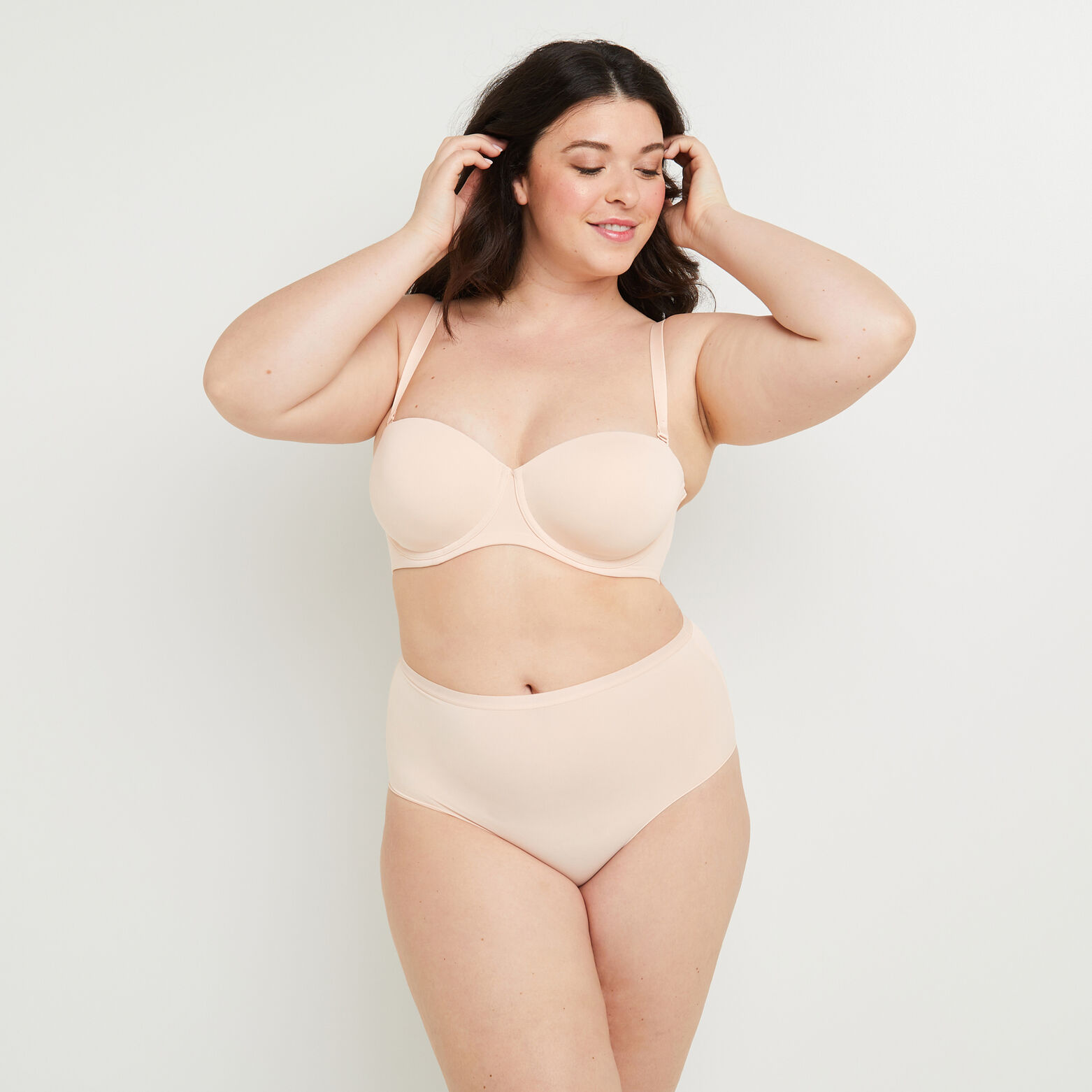 PERFECT CULOTTE TAILLE HAUTE MICROFIBRE NATUREL