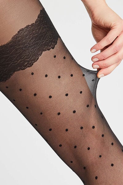 COLLANT FANTAISIE 20 DENIERS NOIR