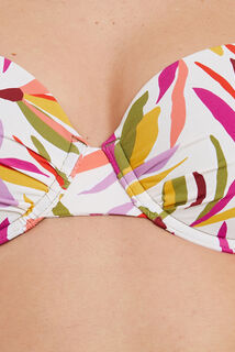 MAYA MAILLOT DE BAIN COQUE  MULTICO BLANC