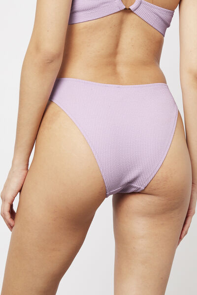 SLIP MAILLE GAUFFREE DETAIL ANNEAU LILAS