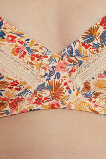 SALOME SOUTIEN-GORGE EMBOITANT GROSSESSE IVOIRE/BLEU