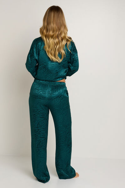 PANTALON DE PYJAMA VERT FONCE