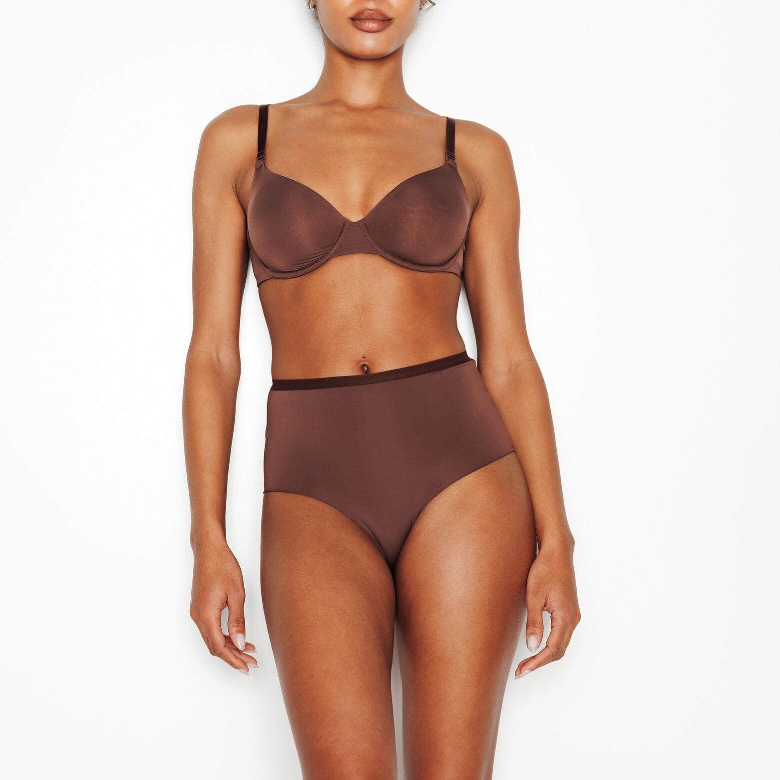 PERFECT CULOTTE TAILLE HAUTE MICROFIBRE MARRON
