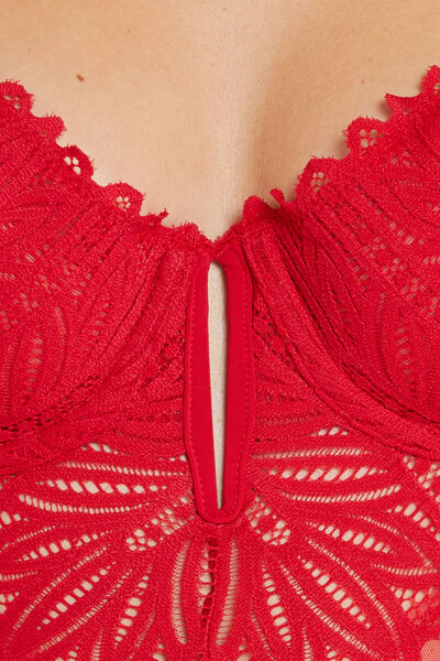 BODY BALCONNET DENTELLE ROUGE
