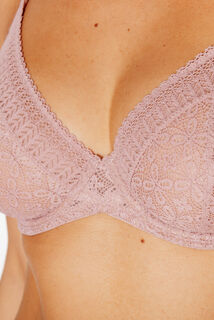 SWEET soutien-gorge triangle dentelle TAUPE