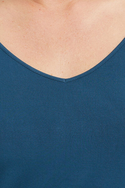 BAMBOU T-SHIRT MANCHES LONGUES PETROLE