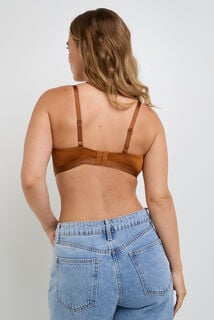 JULY SOUTIEN-GORGE BRASSIERE MICROFIBRE MARRON
