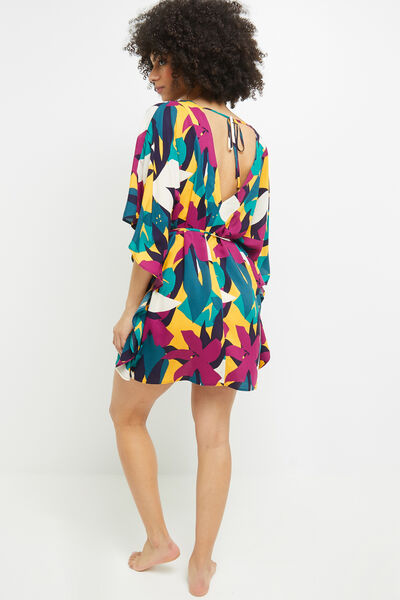 TUNIQUE BEACHWEAR MULTICO ROSE