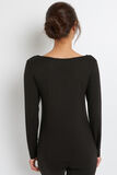 SYARA TEE SHIRT MANCHES LONGUES NOIR