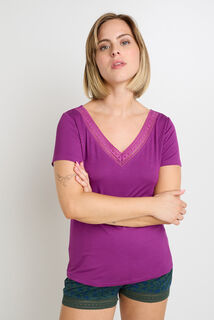 CAMILLE Tee-shirt manches courtes VIOLET