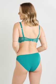 DENTELLE CULOTTE MICROFIBRE ET DENTELLE Vert clair