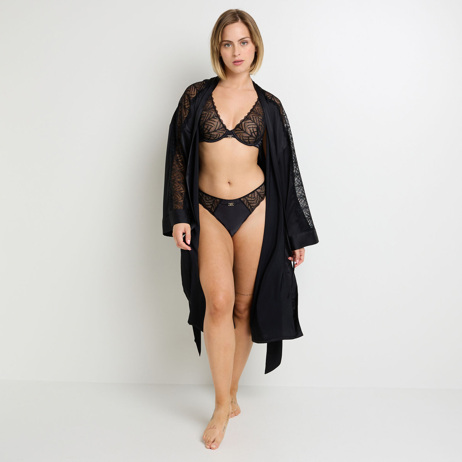 FEMME KIMONO NOIR