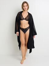 FEMME KIMONO NOIR