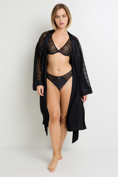 FEMME KIMONO NOIR