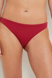 LOTUS MAILLOT DE BAIN SLIP MIDI ROUGE