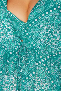 PALMYRE TUNIQUE DE PLAGE MULTICO VERT