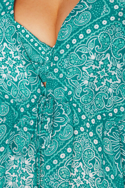 TUNIQUE DE PLAGE MULTICO VERT