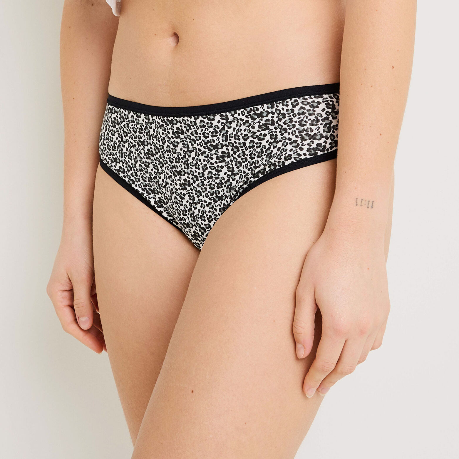 GERALDINE LOT CULOTTE X3 COTON BIO MULTICO NOIR