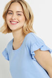 BILL TEE SHIRT MANCHES COURTES COTON BLEU CLAIR