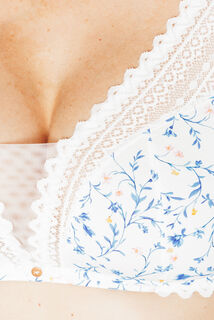 DOUCE SOUTIEN-GORGE SANS ARMATURES MULTICO BLANC