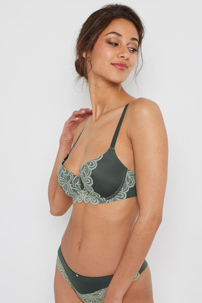 SYARA SOUTIEN-GORGE AMPLI EMBOITANT KAKI