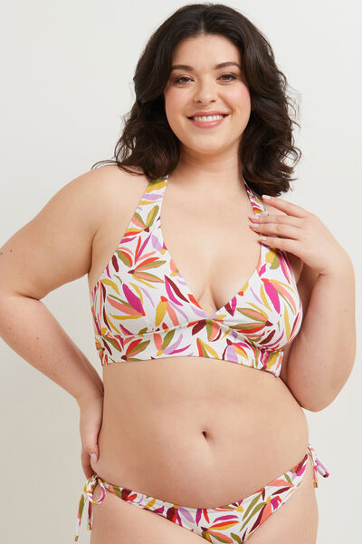 MAYA MAILLOT DE BAIN TRIANGLE  MULTICO BLANC