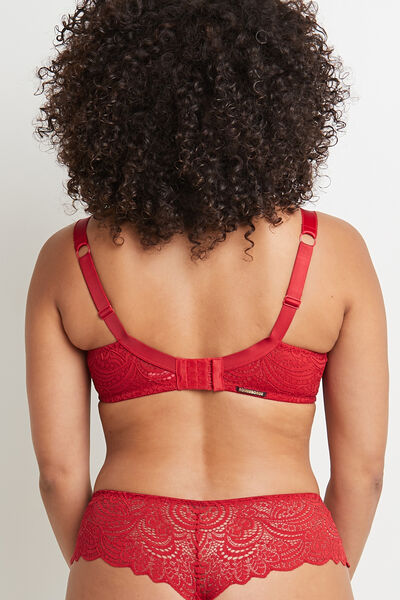 DENTELLE SOUTIEN-GORGE GRANDS BONNETS ROUGE