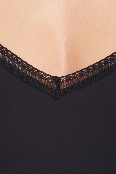 INVISIBLE FOND DE ROBE MICROFIBRE RECYCL NOIR