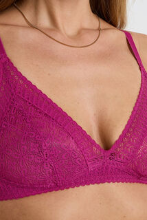 SWEET soutien-gorge sans armatures dentelle FUCHSIA