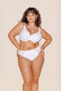 ISABELLE+ CULOTTE GRANDE TAILLE DENTELLE BLANC