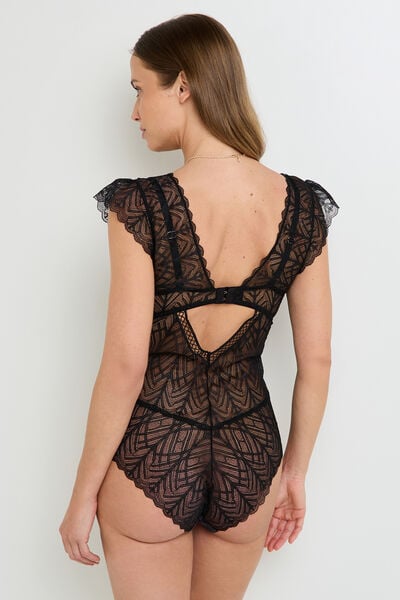 FEMME BODY AMPLIFORME DENTELLE NOIR
