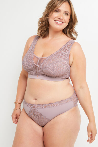 CULOTTE DENTELLE LILAS