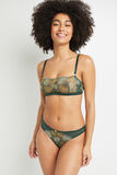 BETSY TANGA TULLE BRODE VERT FONCE