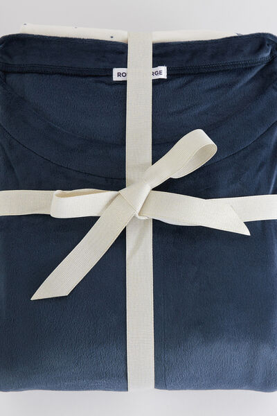 PYJAMA 2 PIECES VELOURS ANTHRACITE