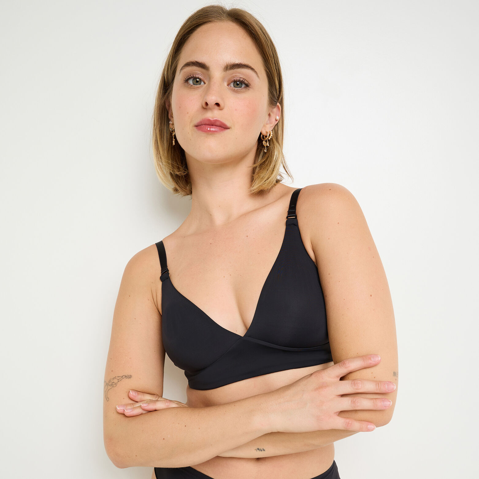 PERFECT SOUTIEN-GORGE SANS ARMATURES MICROFIBRE NOIR