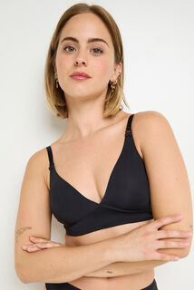 PERFECT SOUTIEN-GORGE SANS ARMATURES MICROFIBRE NOIR