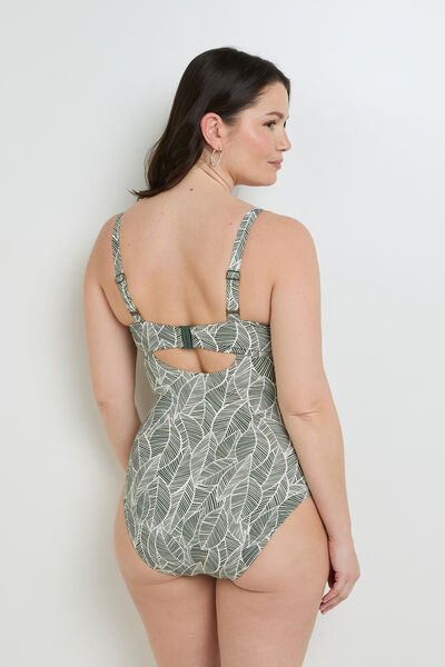 NAJA Maillot de bain Grande taille 1 Pièce MULTICO VERT