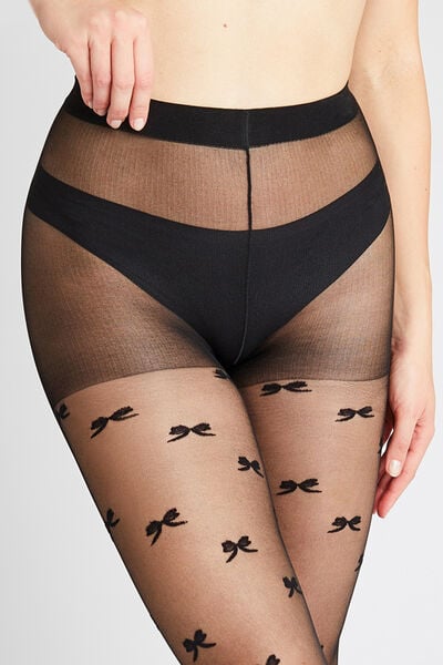 COLLANT FANTAISIE 20 DENIERS NOIR
