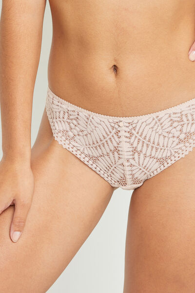 TANGA DENTELLE POUDRE