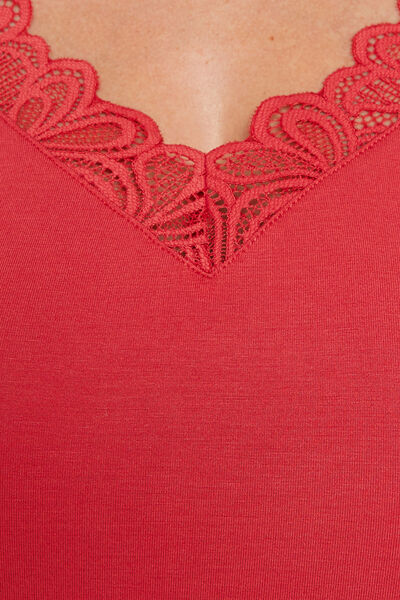 SYARA TEE SHIRT MANCHES COURTES ROSE