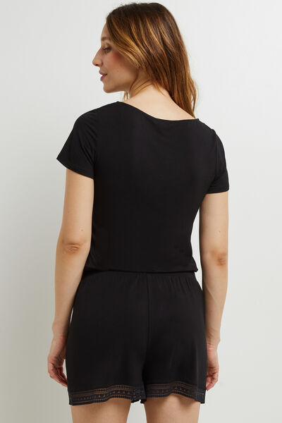 CAMILLE SHORT VISCOSE NOIR