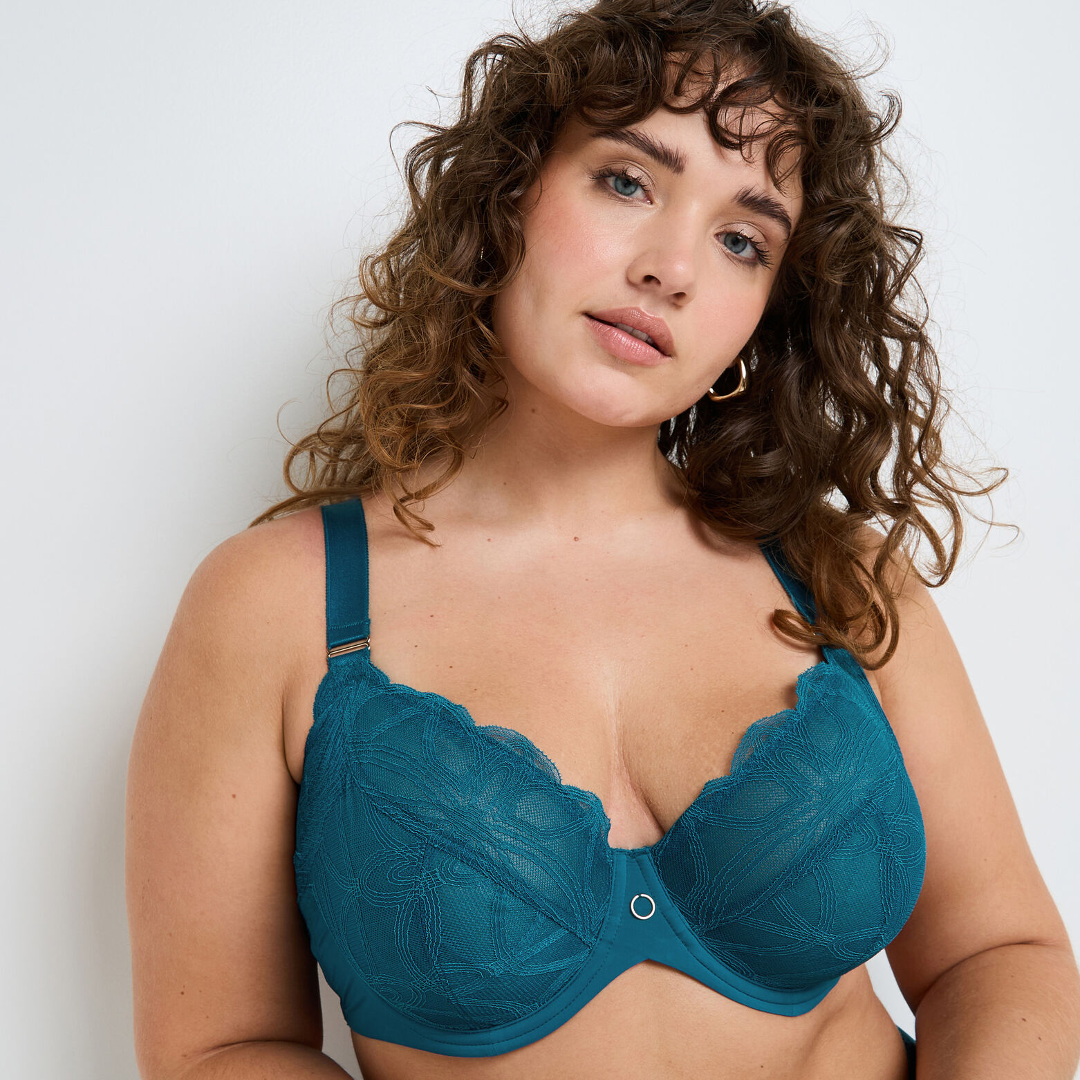 DEBORAH SOUTIEN-GORGE EMBOITANT GRANDE TAILLE DENT TURQUOISE