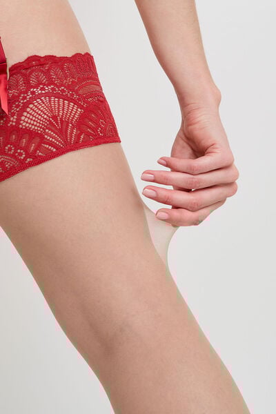 BAS AUTOFIXANTS 20 DENIERS ROUGE