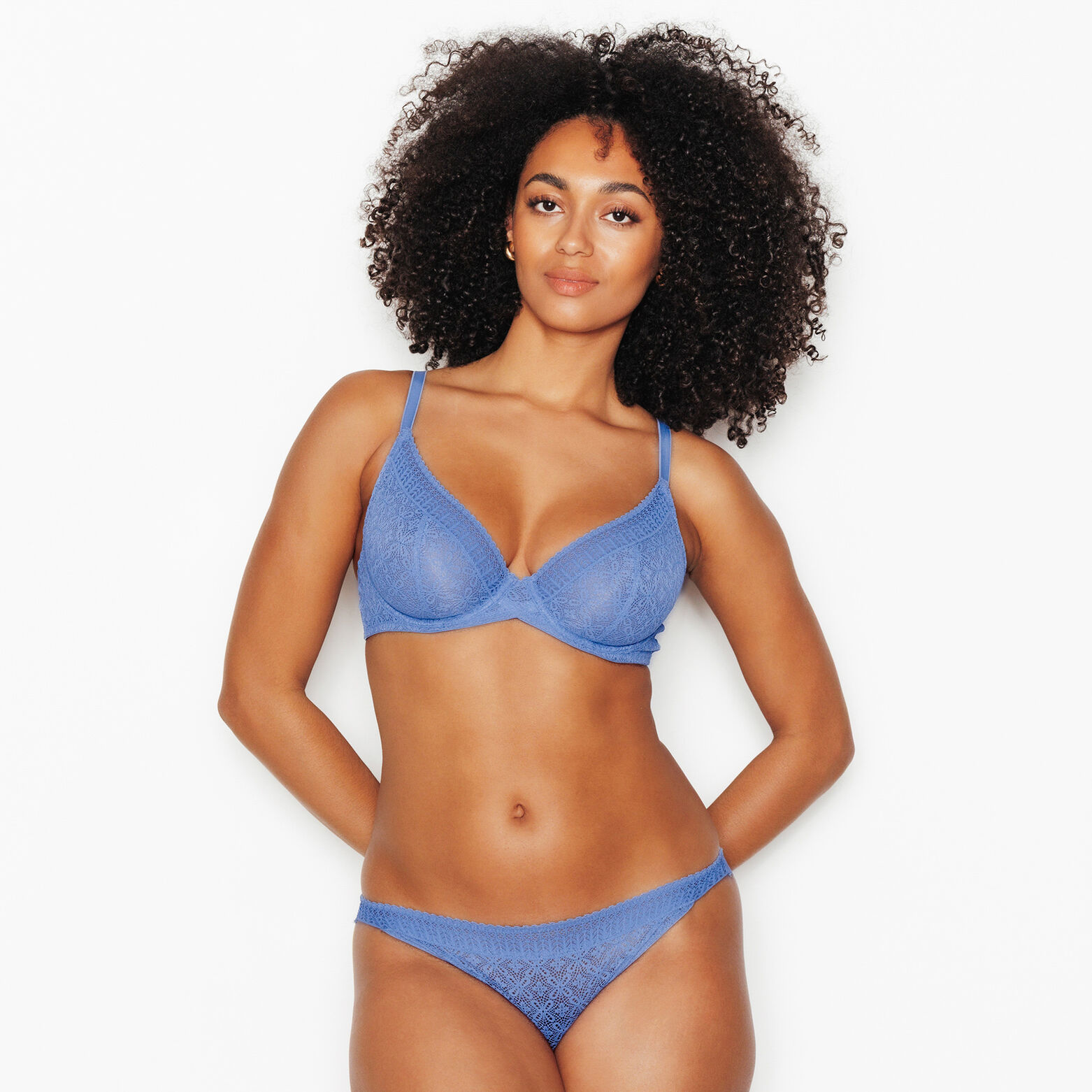 SWEET soutien-gorge triangle dentelle BLEU