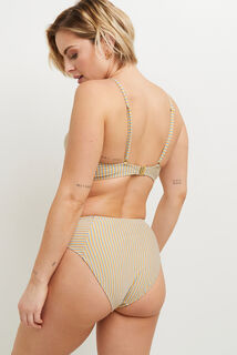 MARTHA MAILLOT DE BAIN CULOTTE MAXI MULTICO VERT
