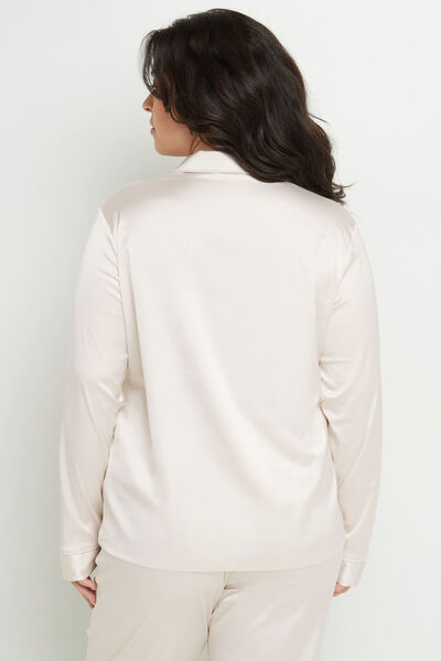 CHIMENE VESTE SATIN  BLANC