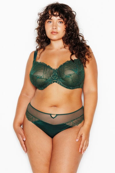 CULOTTE CONFORT DENTELLE MULTICO VERT