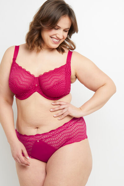SHORTY DENTELLE FUCHSIA